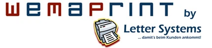 Link zur Startseite Wemaprint by Lettersystems